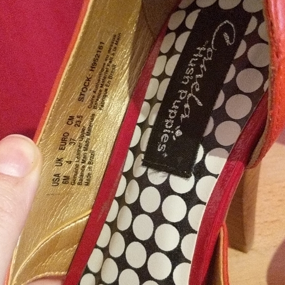 Red peep heels - Picture 7 of 8
